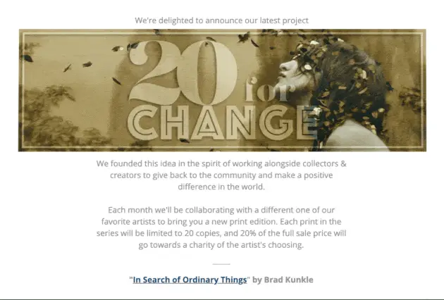 20 For Change project